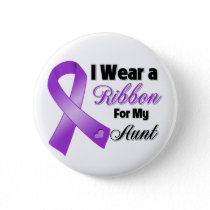 I Wear Purple For My Aunt Pinback Button