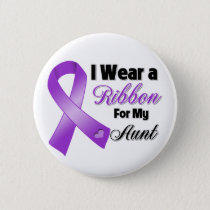 I Wear Purple For My Aunt Pinback Button