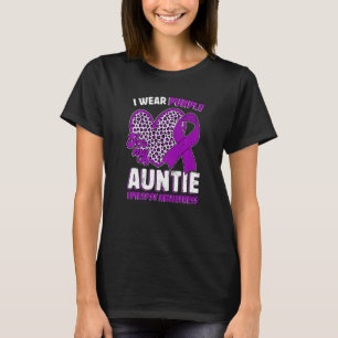 I Wear Purple For My Auntie Epilepsy Awareness Leo T-Shirt