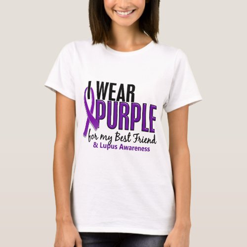 I Wear Purple For My Best Friend 10 Lupus T_Shirt