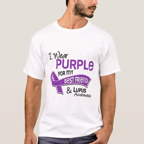 I Wear Purple For My Best Friend 42 Lupus T_Shirt