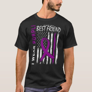 I Wear Purple For My Best Friend Epilepsy Awarenes T-Shirt