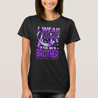 I Wear Purple For My Brother Domestic Violence Awa T-Shirt