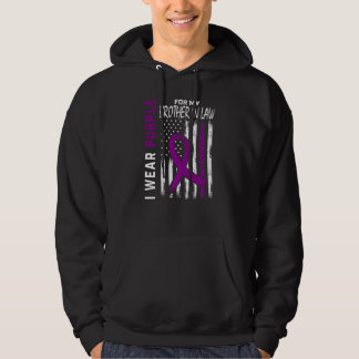I Wear Purple For My Brother In Law Epilepsy Aware Hoodie