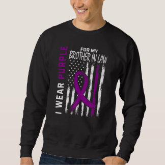 I Wear Purple For My Brother In Law Epilepsy Aware Sweatshirt