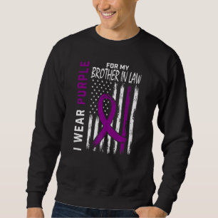 I Wear Purple For My Brother In Law Epilepsy Aware Sweatshirt
