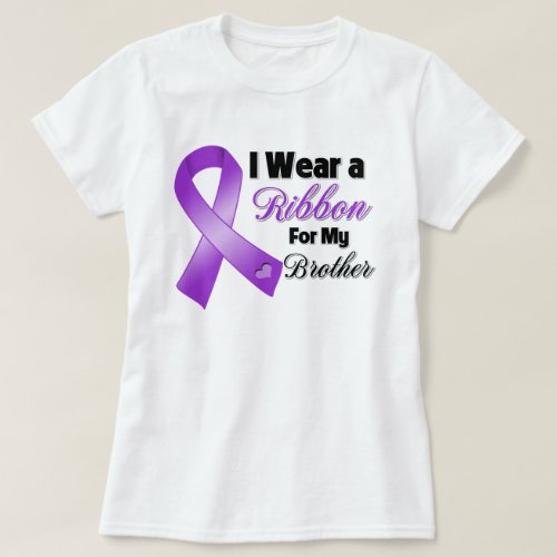 I Wear Purple For My Brother T_Shirt