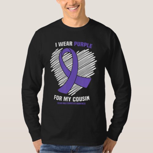 I Wear Purple For My Cousin Chiari Malformation Aw T_Shirt