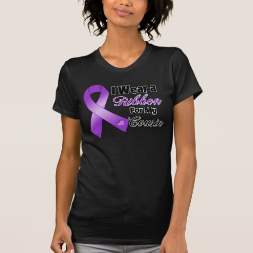 I Wear Purple For My Cousin T_Shirt