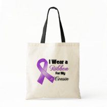 I Wear Purple For My Cousin Tote Bag