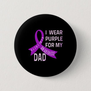 I Wear Purple For My Dad Heimerheimer's Disease Aw Button