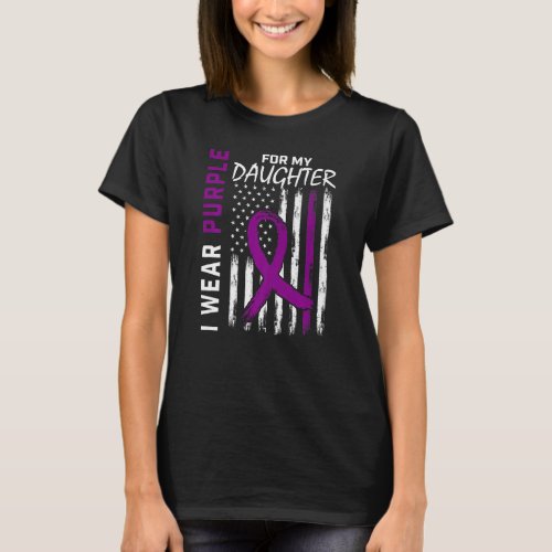 I Wear Purple For My Daughter Epilepsy Awareness U T_Shirt