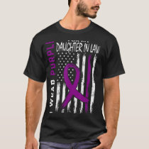 I Wear Purple For My Daughter In Law Epilepsy Awar T-Shirt