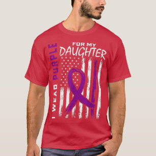 I Wear Purple For My Daughter Lupus Awareness Amer T-Shirt