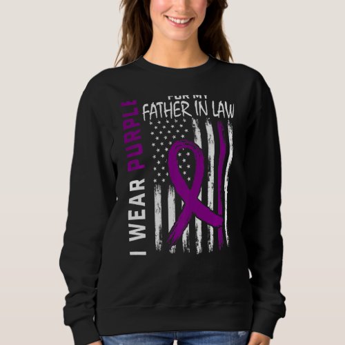 I Wear Purple For My Father In Law Epilepsy Awaren Sweatshirt