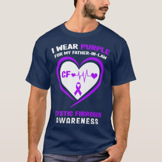 I Wear Purple for my Fatherinlaw Cystic Fibrosis A T-Shirt