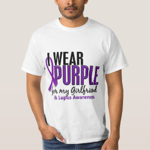 I Wear Purple For My Girlfriend 10 Lupus T-Shirt