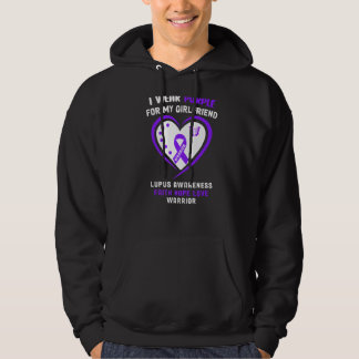I Wear Purple For My Girlfriend Lupus Awareness Hoodie