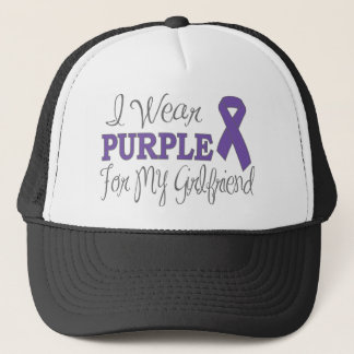 I Wear Purple For My Girlfriend (Purple Ribbon) Trucker Hat