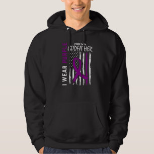 I Wear Purple For My Godfather Epilepsy Awareness Hoodie