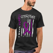 I Wear Purple For My Godmother Epilepsy Awareness  T-Shirt