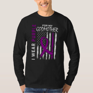 I Wear Purple For My Godmother Epilepsy Awareness  T-Shirt