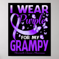 I Wear Purple For My Grampy Pancreatic Cancer Awar