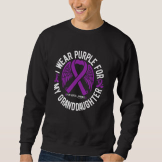 I Wear Purple For My Granddaughter Cystic Fibrosis Sweatshirt