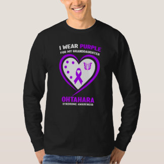 I Wear Purple for My Granddaughter Ohtahara Syndro T-Shirt