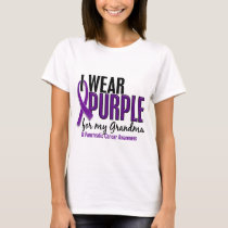 I Wear Purple For My Grandma 10 Pancreatic Cancer T-Shirt