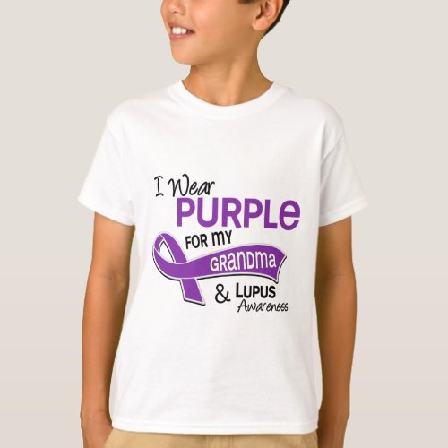 I Wear Purple For My Grandma 42 Lupus T_Shirt