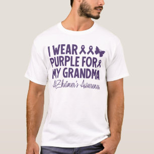 I Wear Purple For My Grandma Alzheimer's Awareness T-Shirt