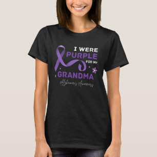 I Wear Purple For My Grandma Alzheimer's Awareness T-Shirt