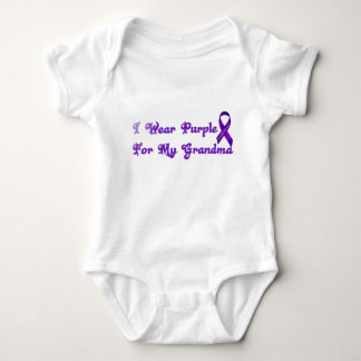 I Wear Purple For My Grandma Baby Bodysuit