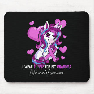 I Wear Purple For My Grandma Heimerheimer's Awaren Mouse Pad