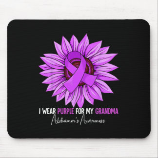 I Wear Purple For My Grandma Heimerheimer's Awaren Mouse Pad