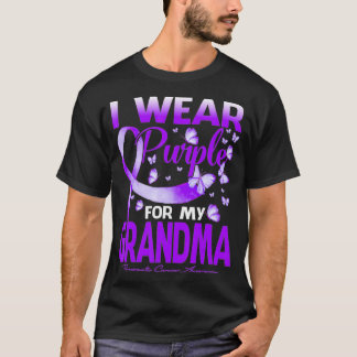 I Wear Purple For My Grandma Pancreatic Cancer Awa T-Shirt