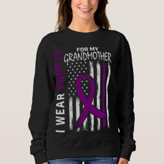 I Wear Purple For My Grandmother Alzheimers Awaren Sweatshirt
