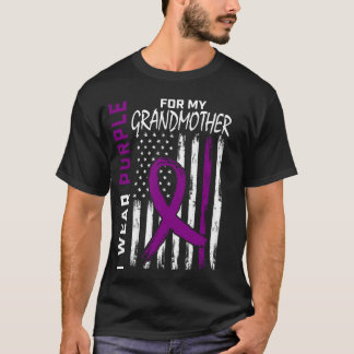 I Wear Purple For My Grandmother Alzheimers Awaren T-Shirt