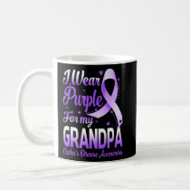 I Wear Purple For My Grandpa Crohn's Disease Aware Coffee Mug