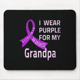 I Wear Purple For My Grandpa Heimerheimer Disease  Mouse Pad