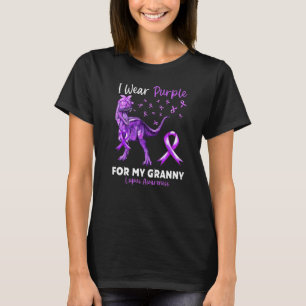 I Wear Purple For My Granny Lupus Awareness Dinosa T-Shirt