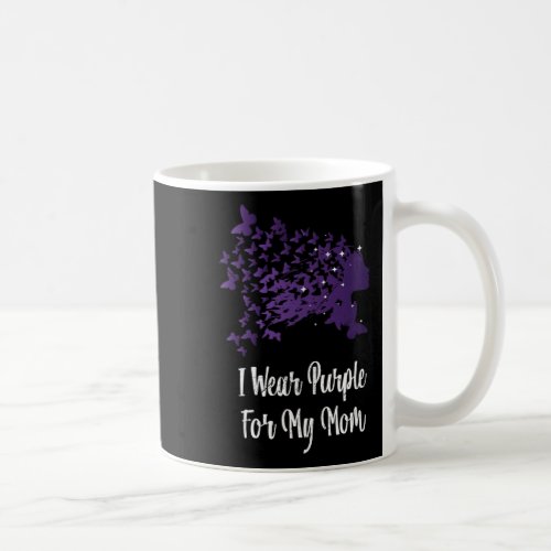 I Wear Purple For My Mom Alzheimerheimer Awareness Coffee Mug