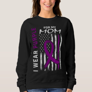 I Wear Purple For My Mom Epilepsy Awareness Americ Sweatshirt