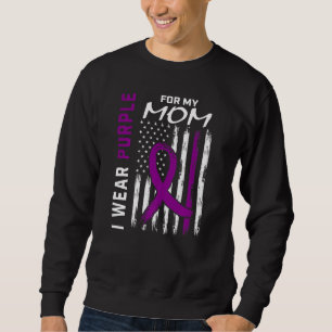I Wear Purple For My Mom Epilepsy Awareness Americ Sweatshirt
