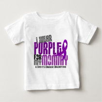 I Wear Purple For My Mommy 6 Crohn’s Disease Baby T-Shirt