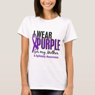 I Wear Purple For My Mother 10 Epilepsy T-Shirt