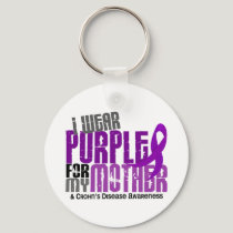 I Wear Purple For My Mother 6 Crohn’s Disease Keychain