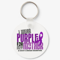 I Wear Purple For My Mother 6 Crohn’s Disease Keychain