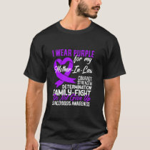 I Wear Purple For My Mother In Law Sarcoidosis Awa T-Shirt